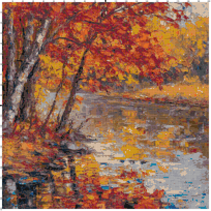 Post-Impressionist Landscapes: Cross Stitch Patterns - Book 21