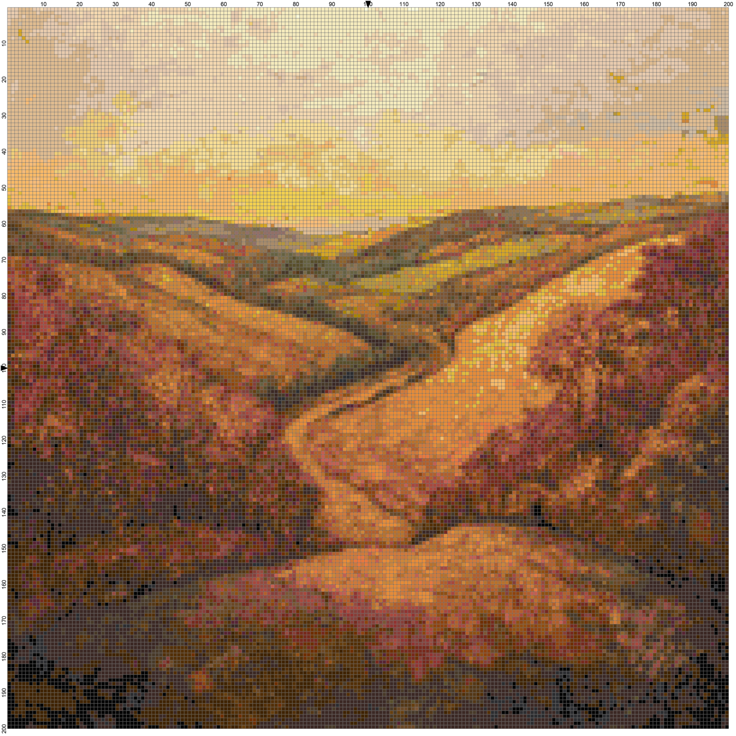 Post-Impressionist Landscapes: Cross Stitch Patterns - Book 2