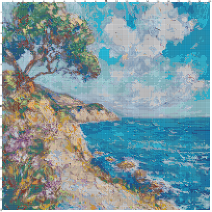 Post-Impressionist Landscapes: Cross Stitch Patterns - Book 17