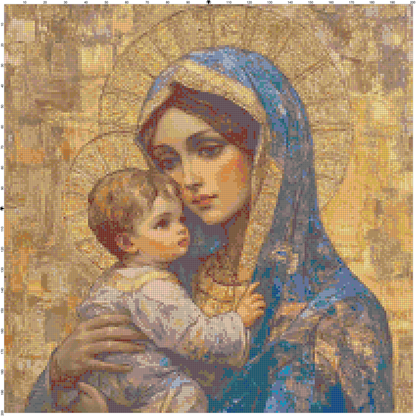 Graceful Light: Virgin Mary Cross Stitch Patterns - Book 1