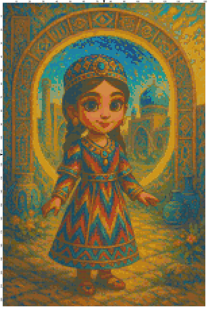 Little Princesses Around the World: Cross Stitch Patterns - Book 5