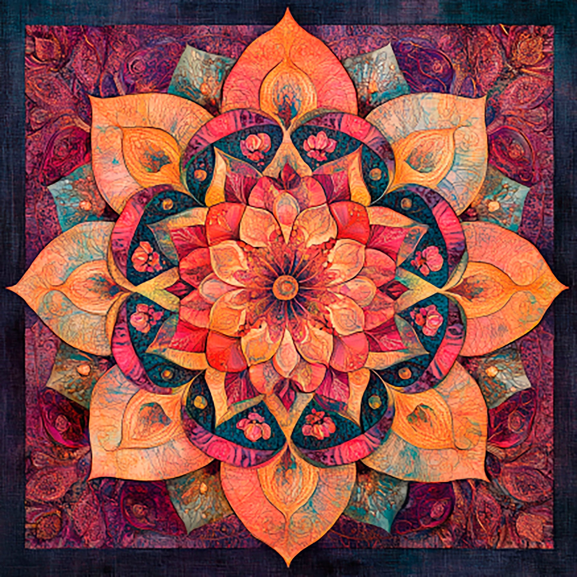 Color Vortex mandalas for meditation and relaxation — colorful printable mandala patterns in digital PDF format