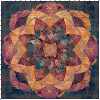 Color Vortex: Mandala Cross Stitch Patterns - Book 2