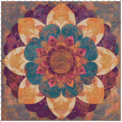 Color Vortex: Mandala Cross Stitch Patterns - Book 5