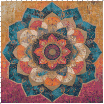 Color Vortex: Mandala Cross Stitch Patterns - Book 2