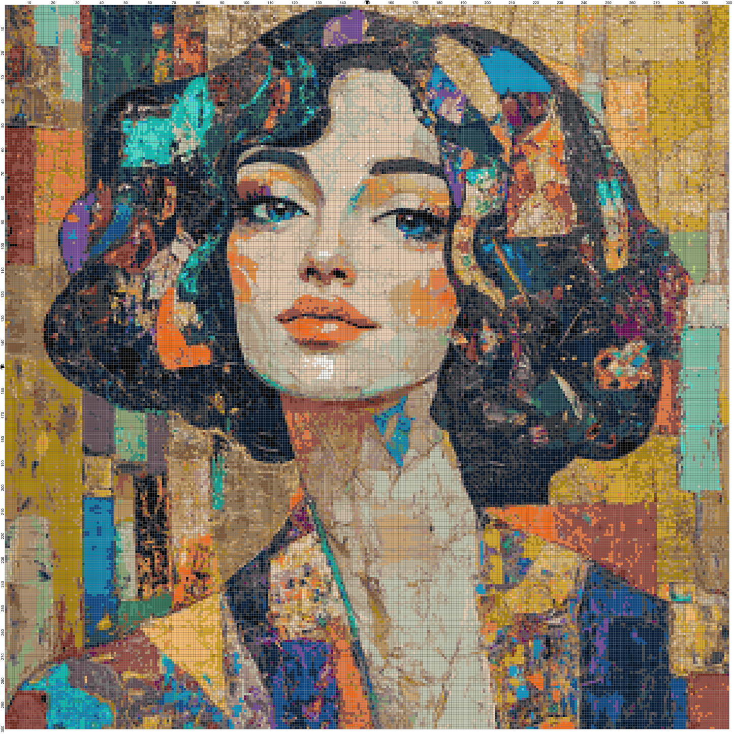 Color Ecstasy: Portrait Cross Stitch Patterns - Book 6