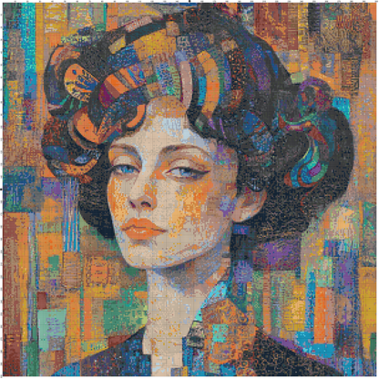 Color Ecstasy: Portrait Cross Stitch Patterns - Book 4