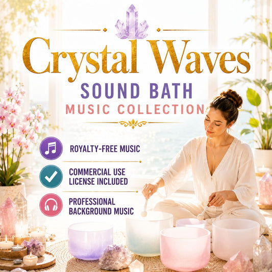 Crystal Waves - Sound Bath Music Collection | Royalty-Free | Commercial License Included