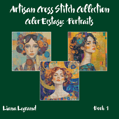 Color Ecstasy: Portrait Cross Stitch Patterns - Book 1