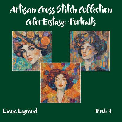 Color Ecstasy: Portrait Cross Stitch Patterns - Book 4