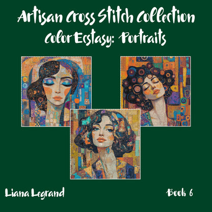 Color Ecstasy: Portrait Cross Stitch Patterns - Book 6
