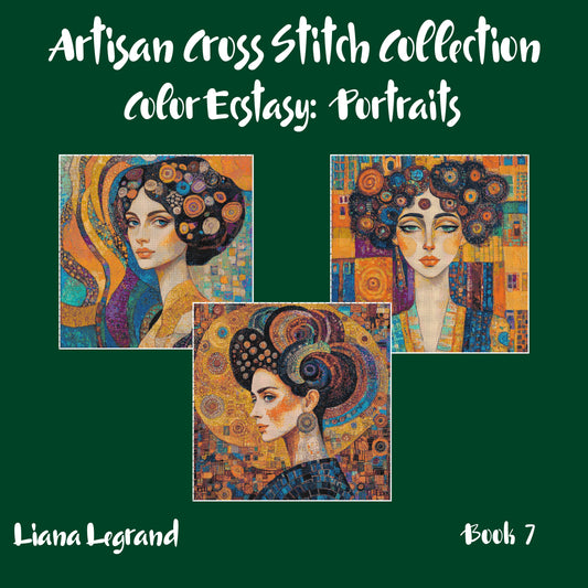 Color Ecstasy: Portrait Cross Stitch Patterns - Book 7