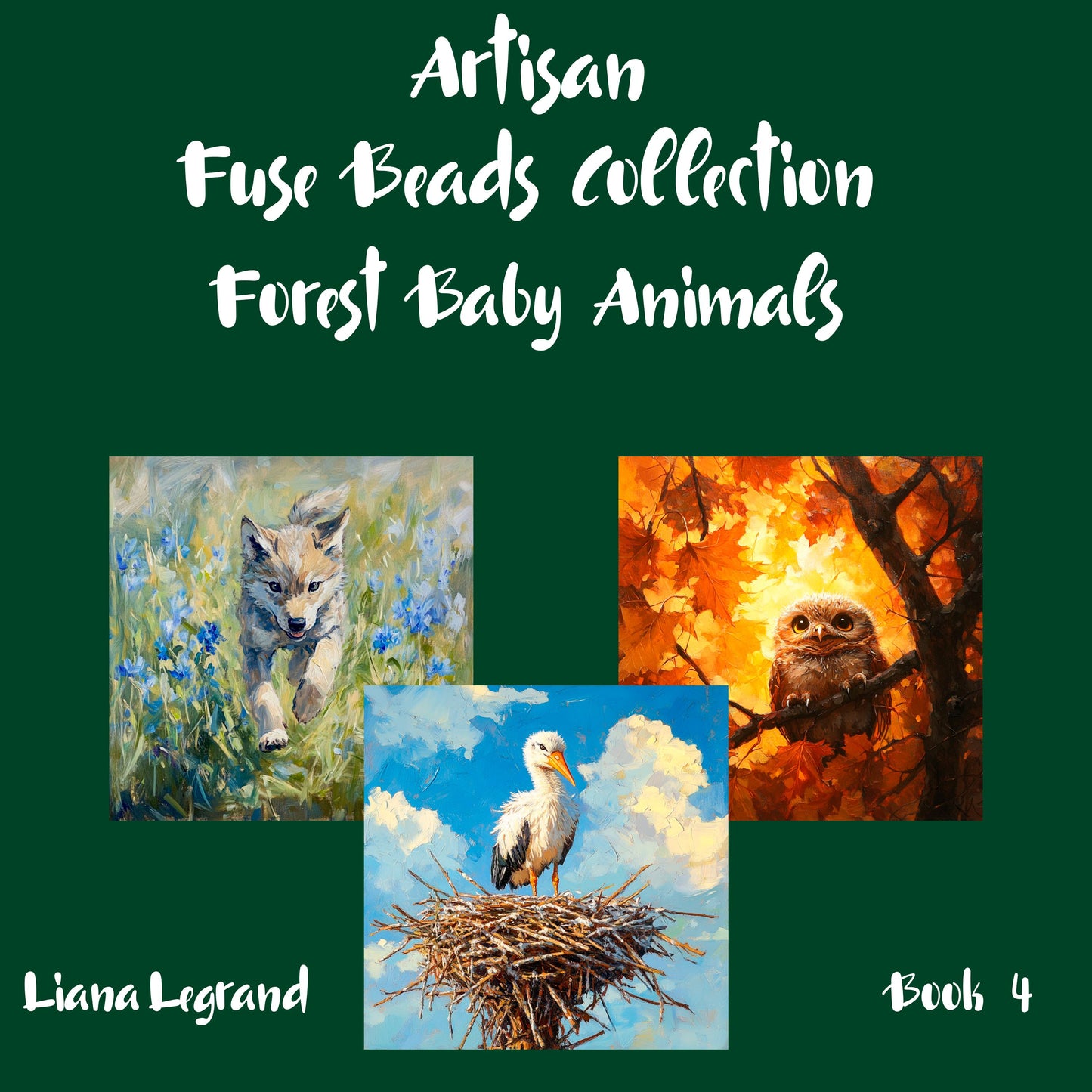 Fuse Beads Forest Baby Animals - Book 4