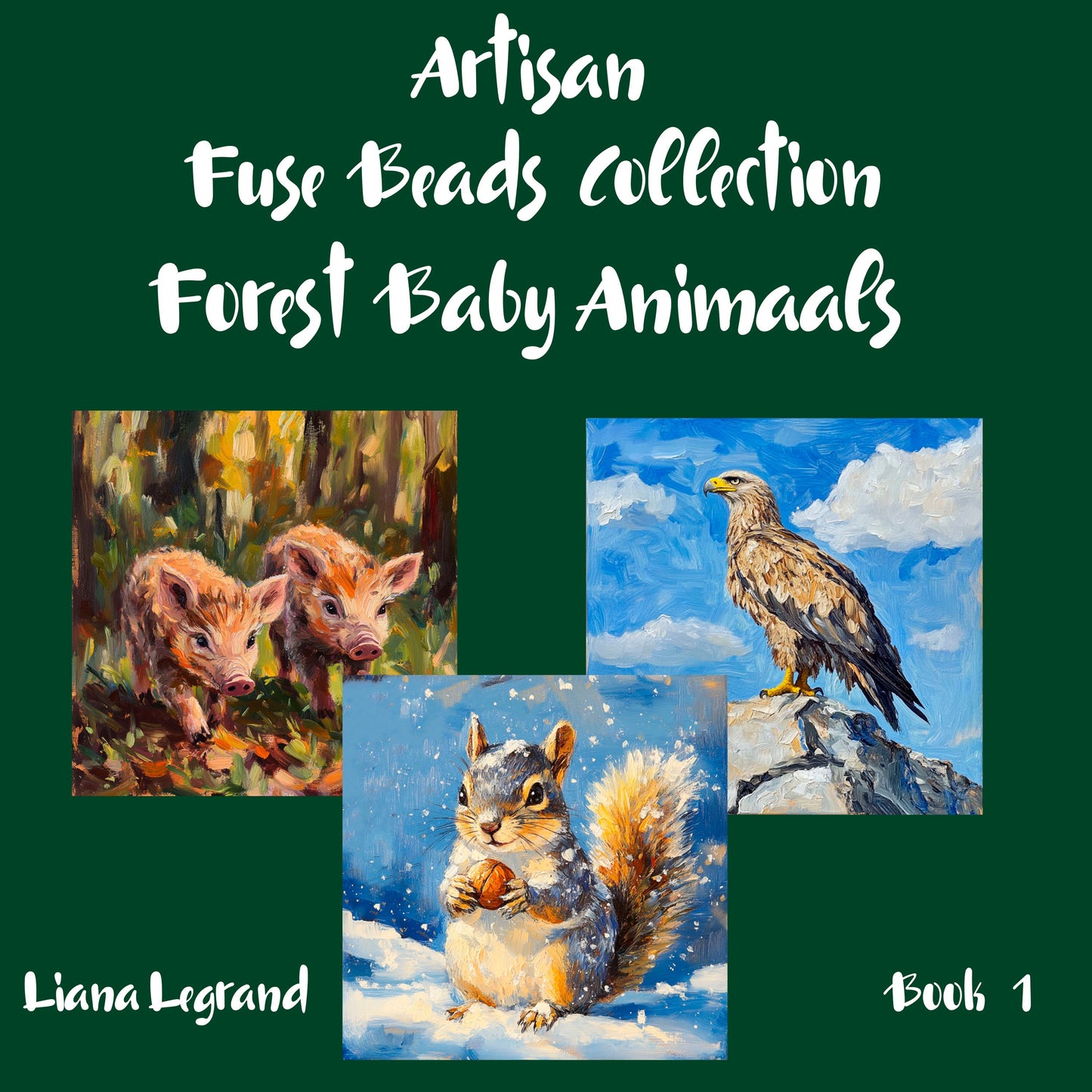 Fuse Beads Forest Baby Animals - Book 1