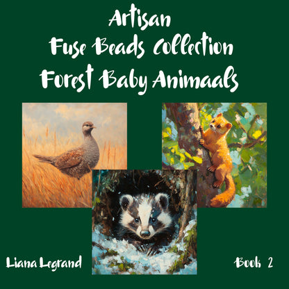 Fuse Beads Forest Baby Animals - Book 2