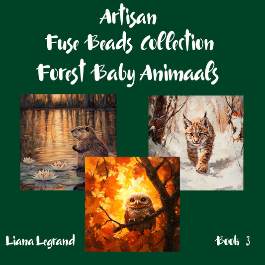 Fuse Beads Forest Baby Animals - Book 3