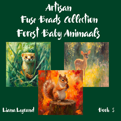 Fuse Beads Forest Baby Animals - Book 5