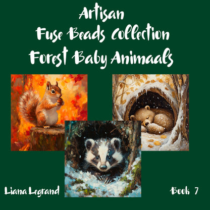 Fuse Beads Forest Baby Animals - Book 7