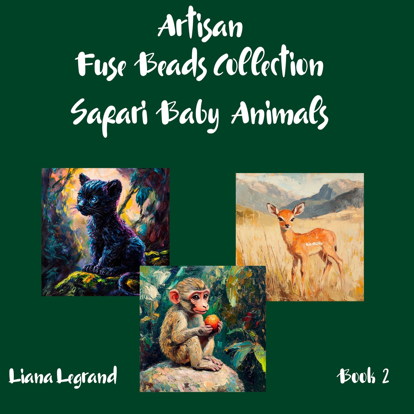 Fuse Beads Safari Baby Animals - Book 2