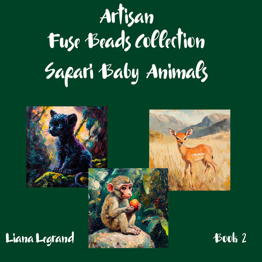 Fuse Beads Safari Baby Animals - Book 2