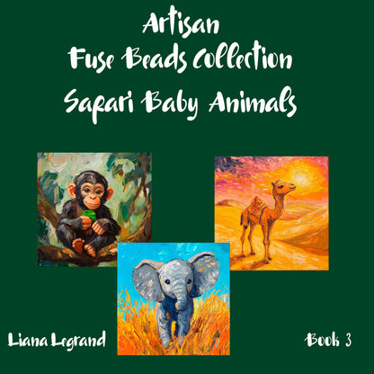 Fuse Beads Safari Baby Animals - Book 3