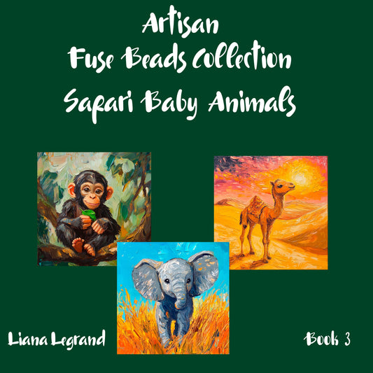 Fuse Beads Safari Baby Animals - Book 3