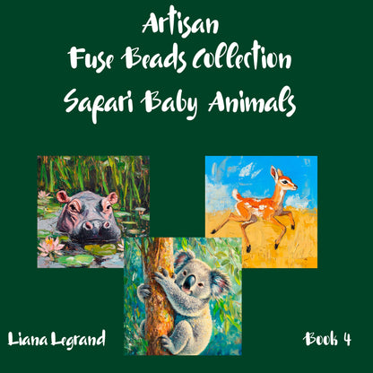 Fuse Beads Safari Baby Animals - Book 4