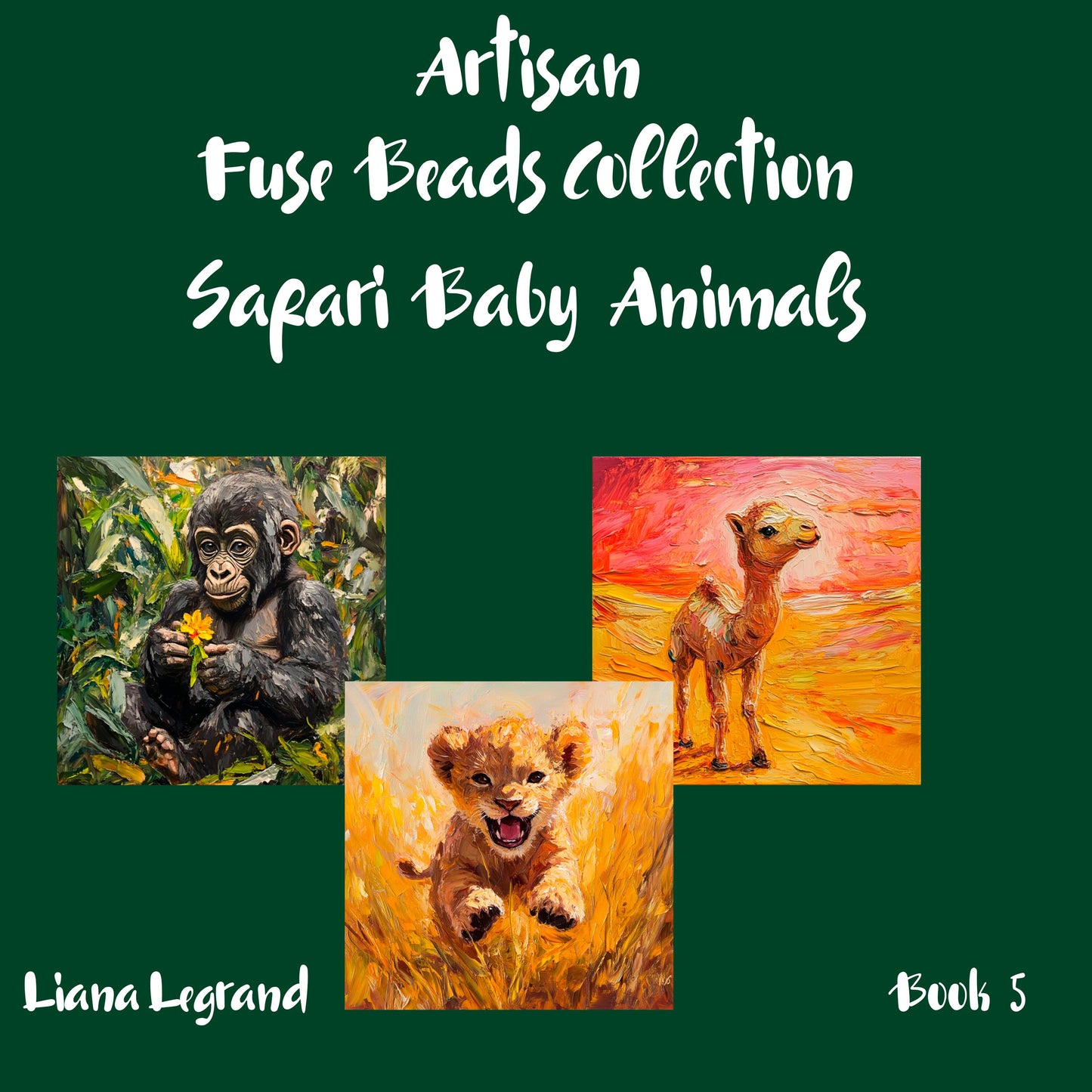 Fuse Beads Safari Baby Animals - Book 5