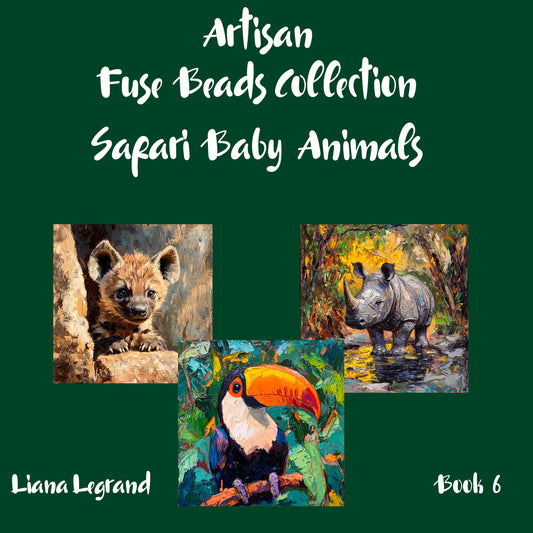 Fuse Beads Safari Baby Animals - Book 6