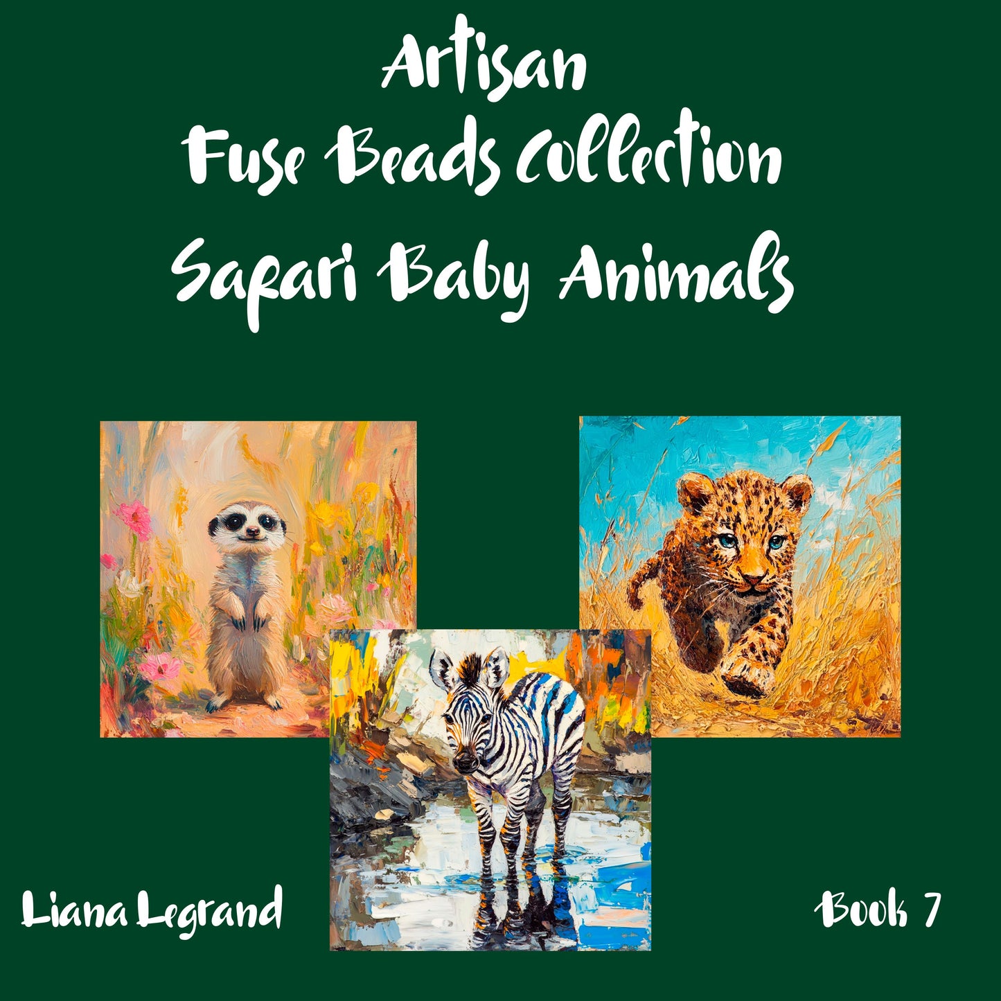 Fuse Beads Safari Baby Animals - Book 7