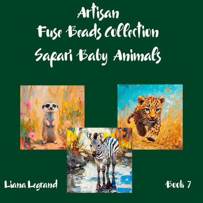 Fuse Beads Safari Baby Animals - Book 7