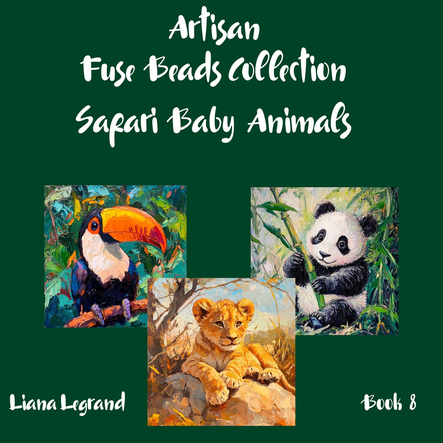 Fuse Beads Safari Baby Animals - Book 8