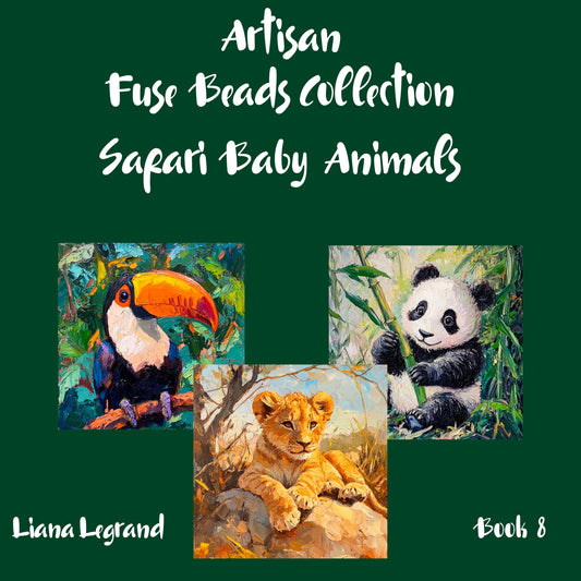 Fuse Beads Safari Baby Animals - Book 8