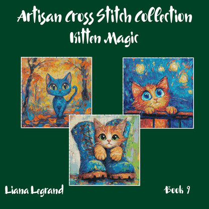 Kitten Magic: Cross Stitch Patterns - Book 9