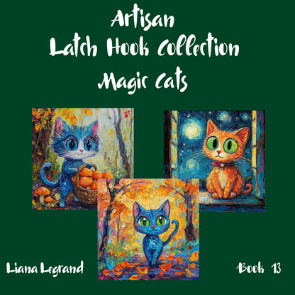 Latch Hook Magic Cats - Book 13