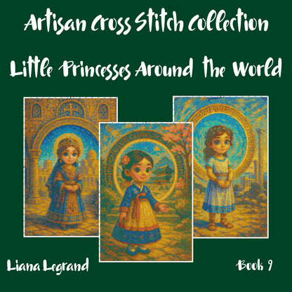 Little Princesses Around the World: Cross Stitch Patterns - Book 9