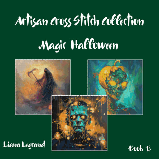 Magic Halloween: Cross Stitch Patterns - Book 13