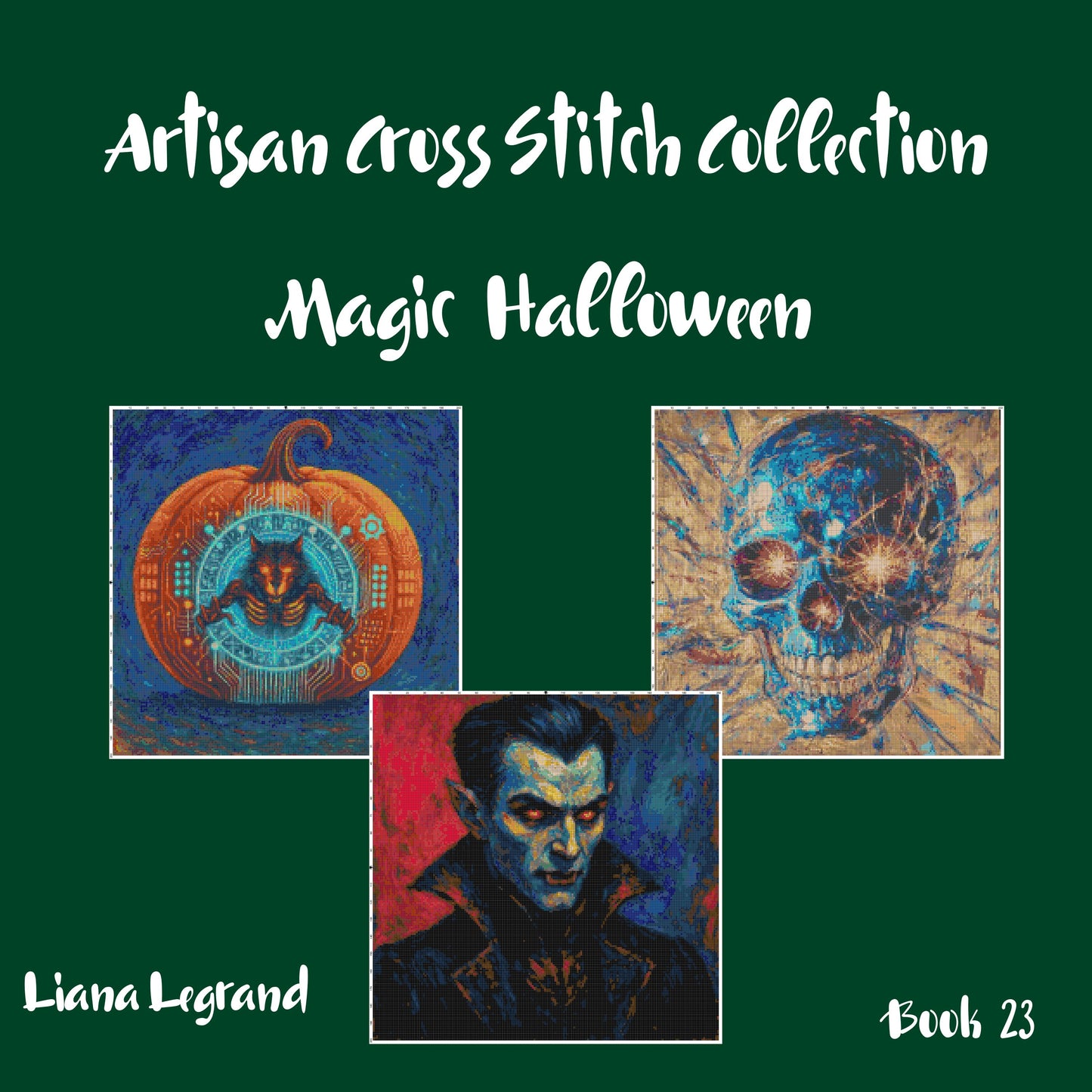 Magic Halloween: Cross Stitch Patterns - Book 23
