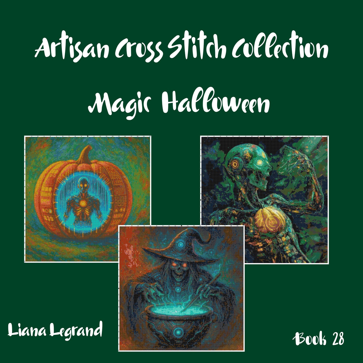 Magic Halloween: Cross Stitch Printable Patterns