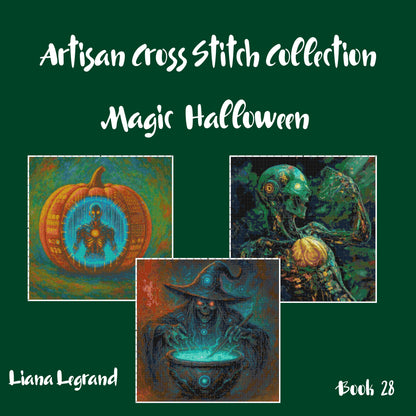 Magic Halloween: Cross Stitch Printable Patterns