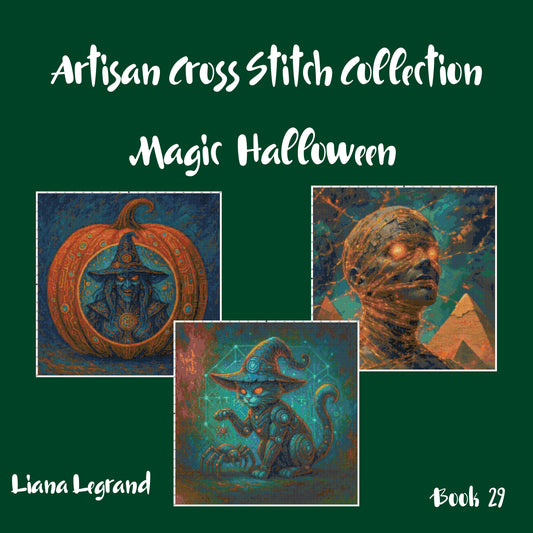 Magic Halloween: Cross Stitch Printable Patterns
