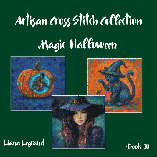Magic Halloween: Cross Stitch Printable Patterns