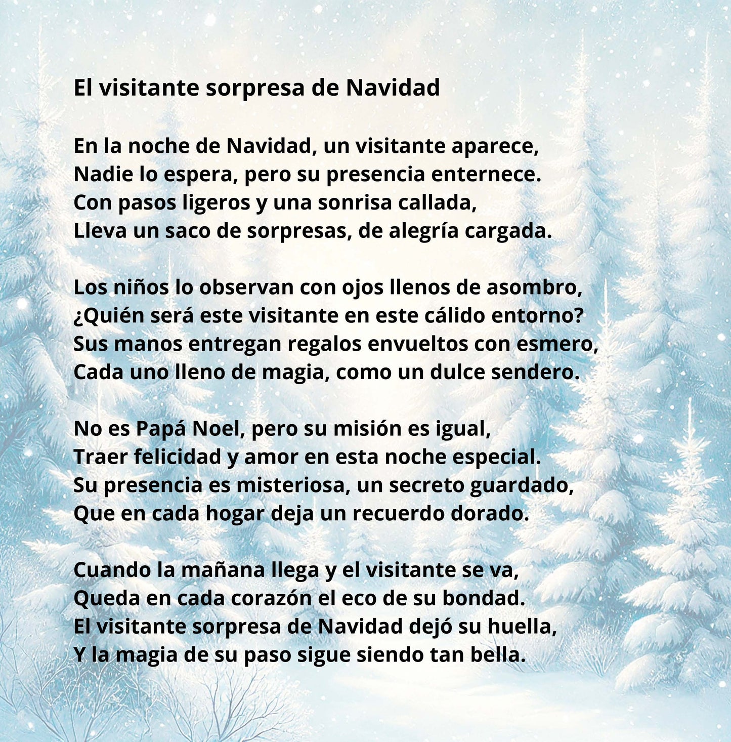 Winter Magic: Christmas & New Year Poetry Collection - Spanish edition