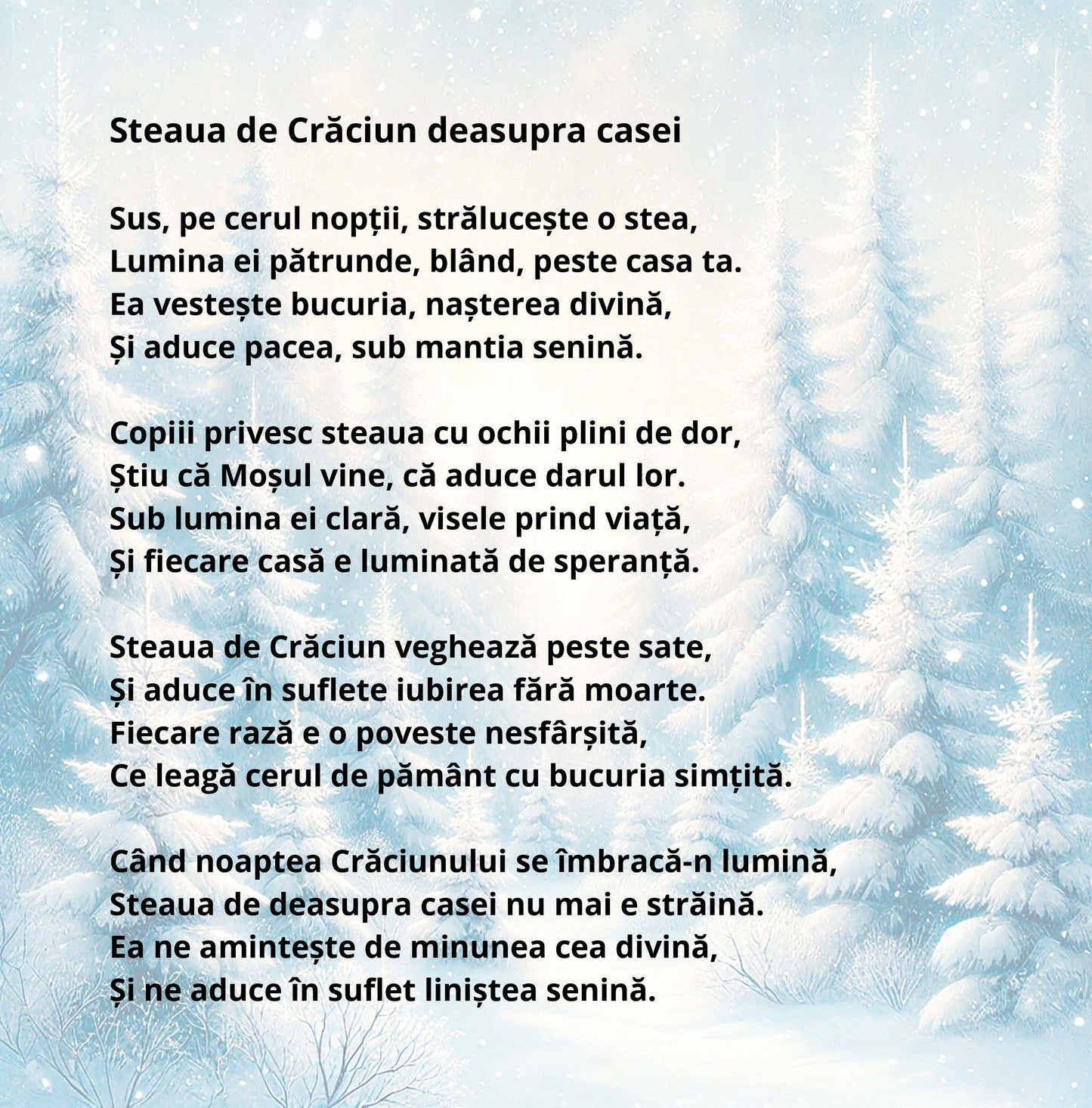 Winter Magic: Christmas & New Year Poetry Collection - Romanian edition