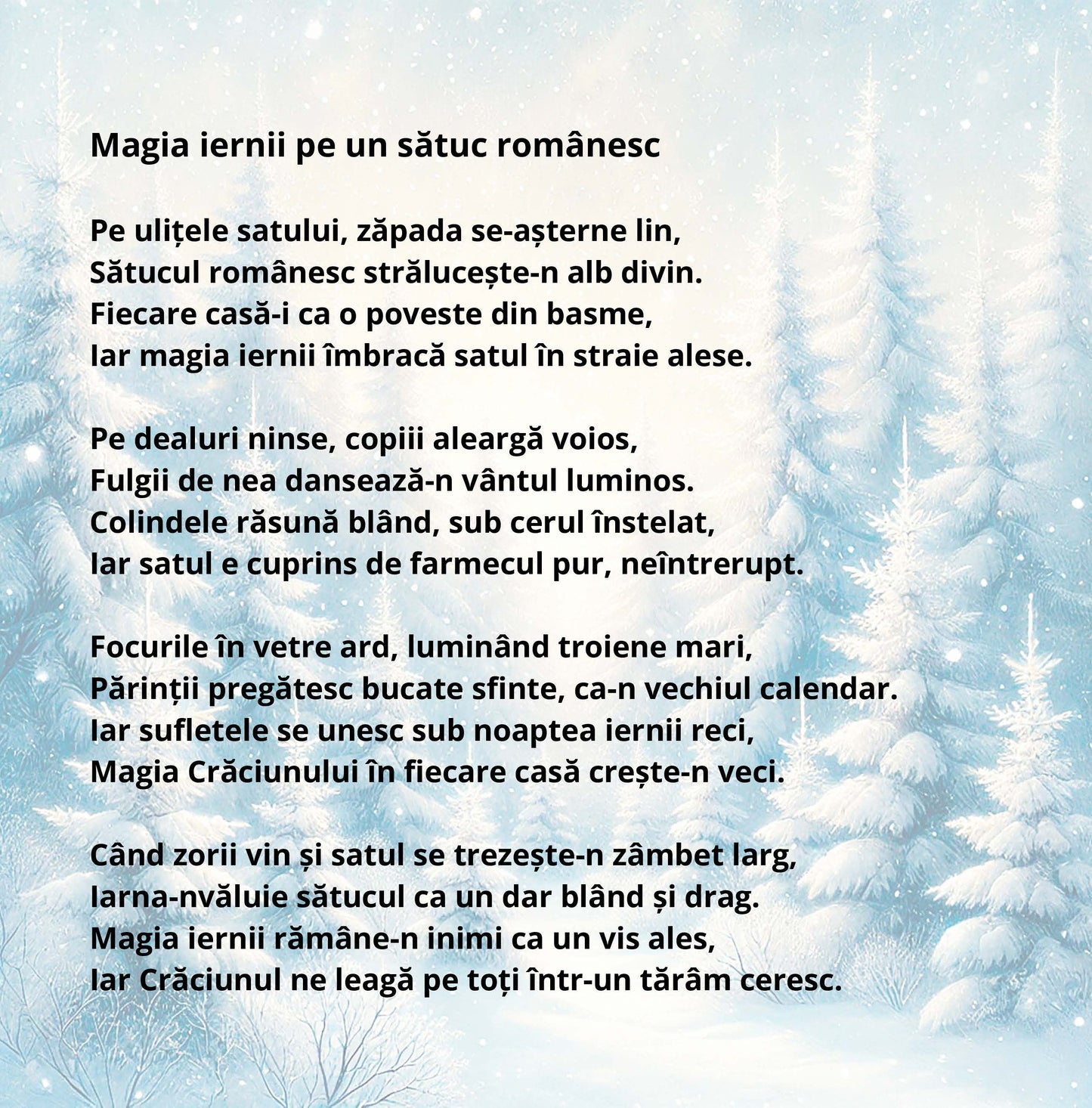 Winter Magic: Christmas & New Year Poetry Collection - Romanian edition