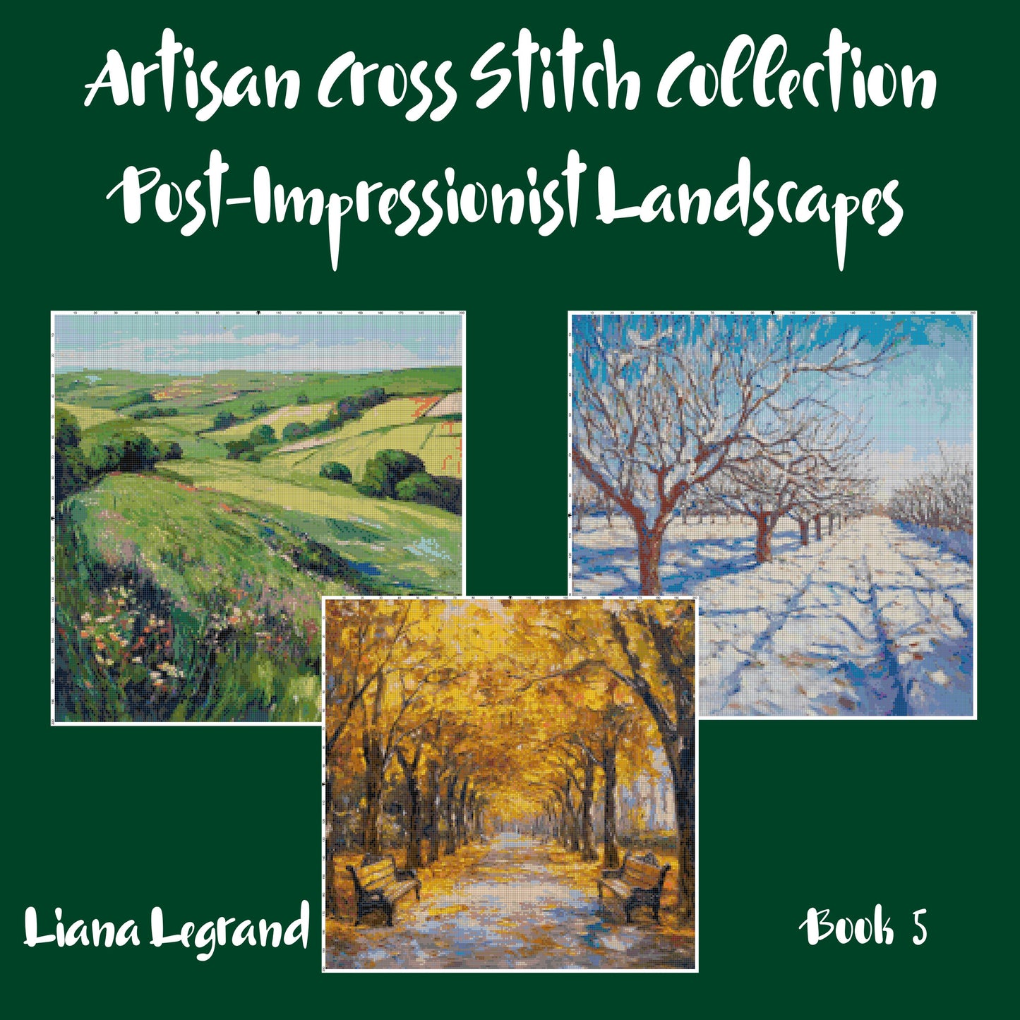Post-Impressionist Landscapes: Cross Stitch Patterns - Book 5