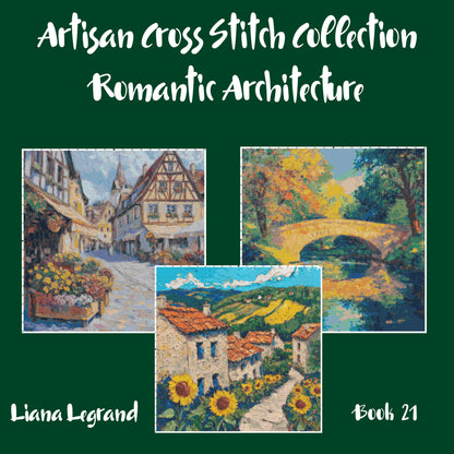 Romantic Architecture Collection: Cross Stitch Patterns - Book 21