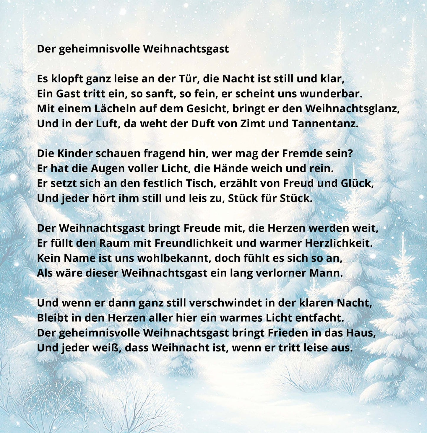 Winter Magic: Christmas & New Year Poetry Collection - German edition