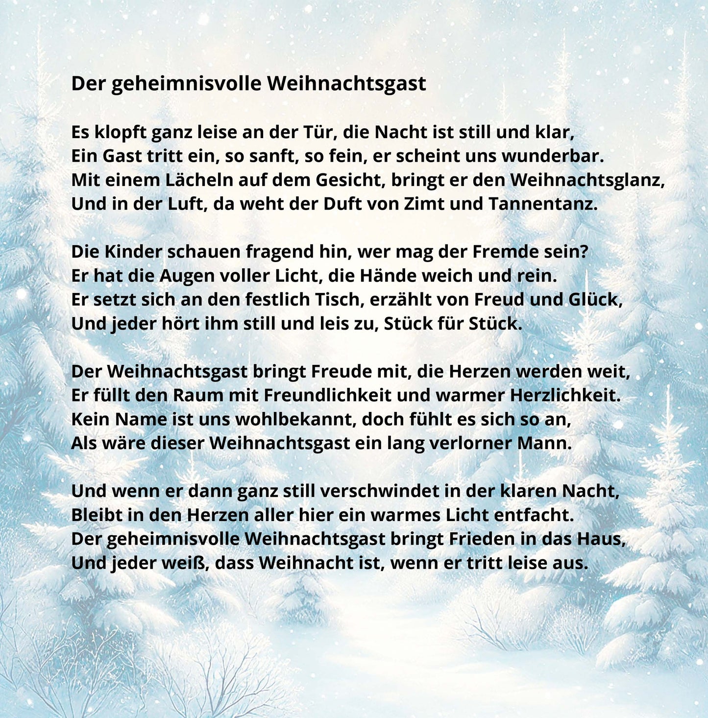 Winter Magic: Christmas & New Year Poetry Collection - German edition