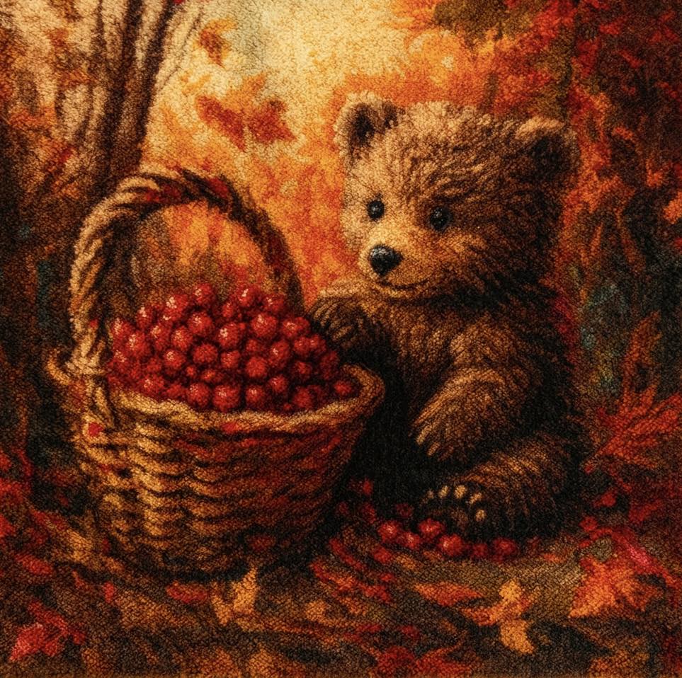 Latch Hook Forest Baby Animals - Book 1